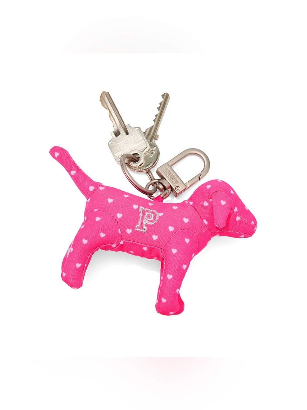 VS PINK X ELLE WOODS LEGALLY BLONDE MICRO DOG KEYCHAIN POLKA DOTS SOLD OUT NWT